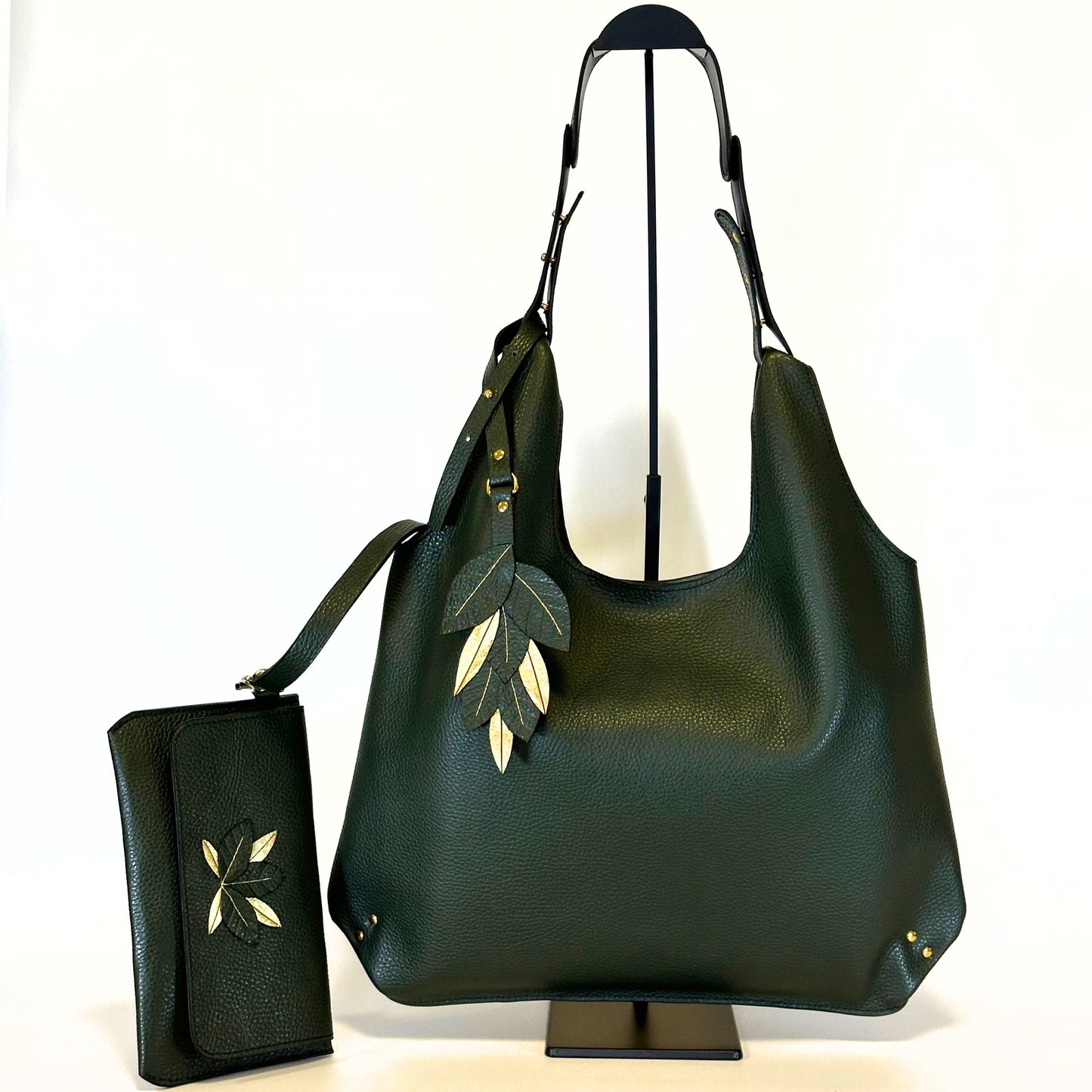 Ava - Vertical leather tote