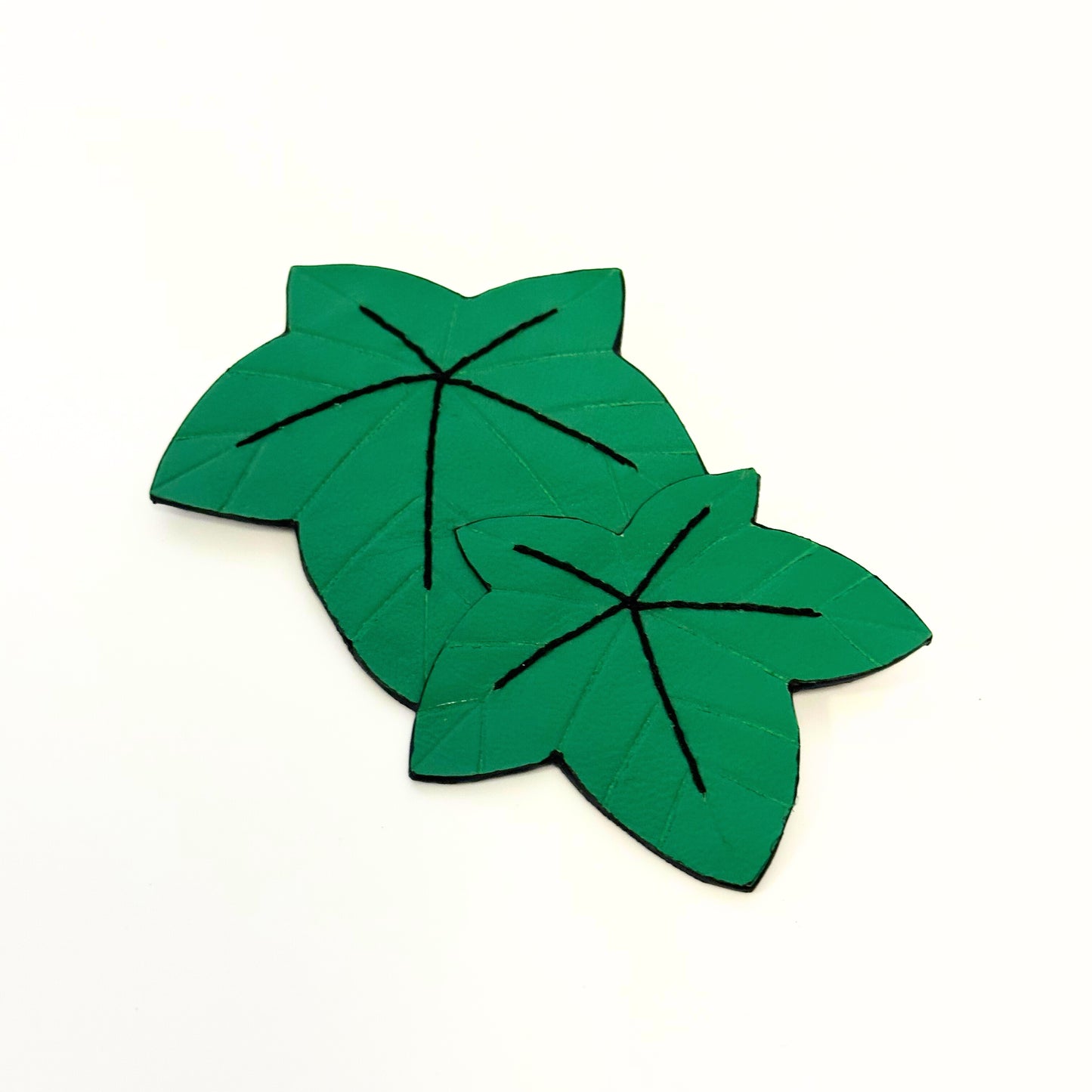 Leather brooch