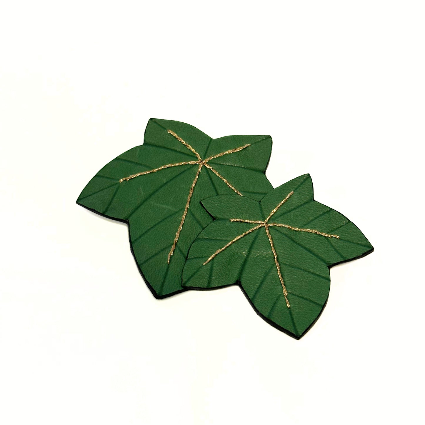 Leather brooch