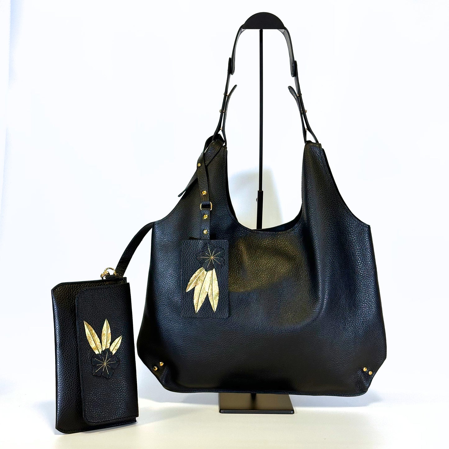 Ava - Vertical leather tote