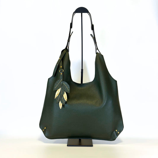 Ava - Vertical leather tote